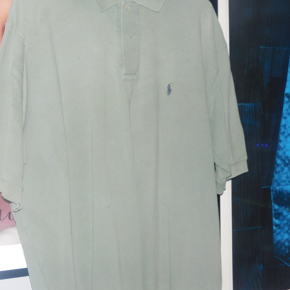 Ralph Lauren Men's short sleeve Polo GREEN w/ NAVY